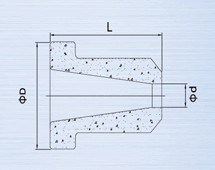 Long Service Life Boron Carbide Nozzle (B4C insert 1/3)
