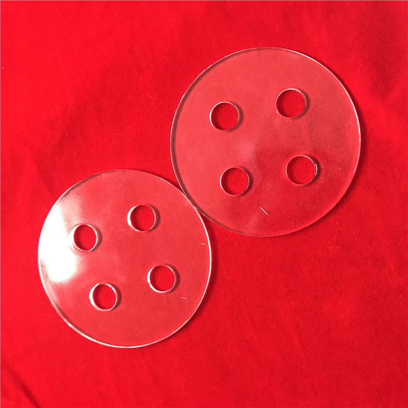 High Purity Customize Laser Drilling Silica Quartz Glass Wafer