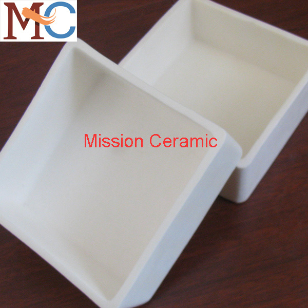 Chemical Analysis Square Alumina Ceramic Insulation Crucible