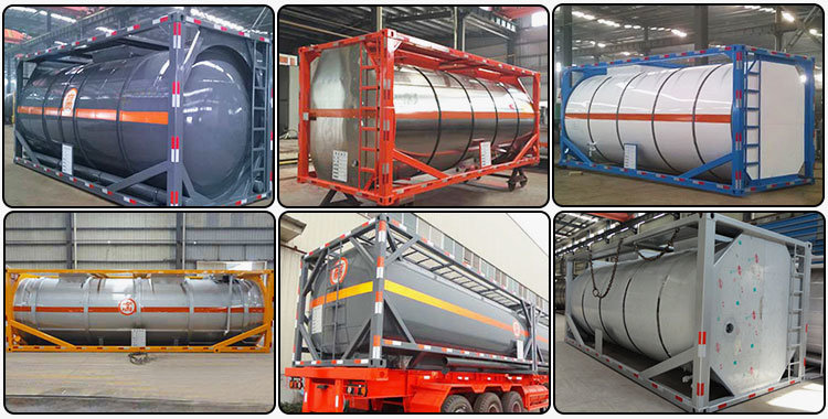 Henan Jsxt 20FT/40FT ISO Tank Container Used for Liquid Chemical transportation
