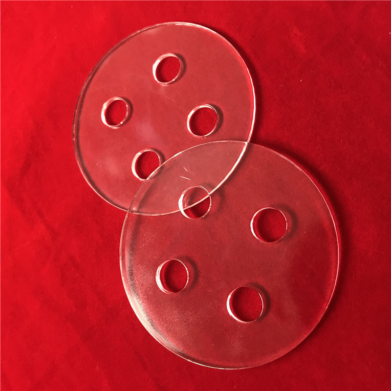 High Purity Customize Laser Drilling Silica Quartz Glass Wafer