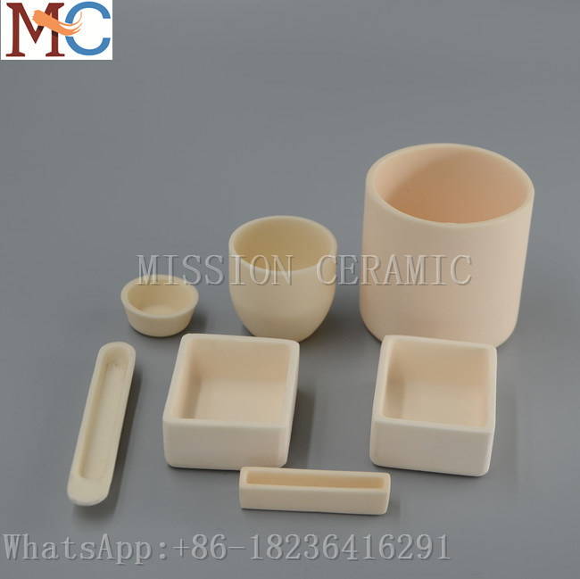 Industrial Ceramic Material High Purity Alumina Ceramic Crucible