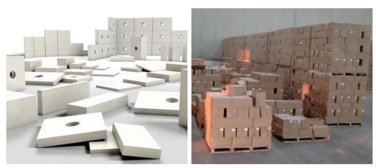 Fine Machining Ceramic Alumina Ceramic Block Bricks