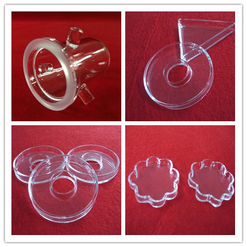 Clear Fused Silica Quartz Glass Crucible with Lid