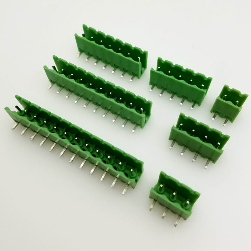 Pitch 3.81mm Green PCB Plugable Connector Electric Terminal Blocks