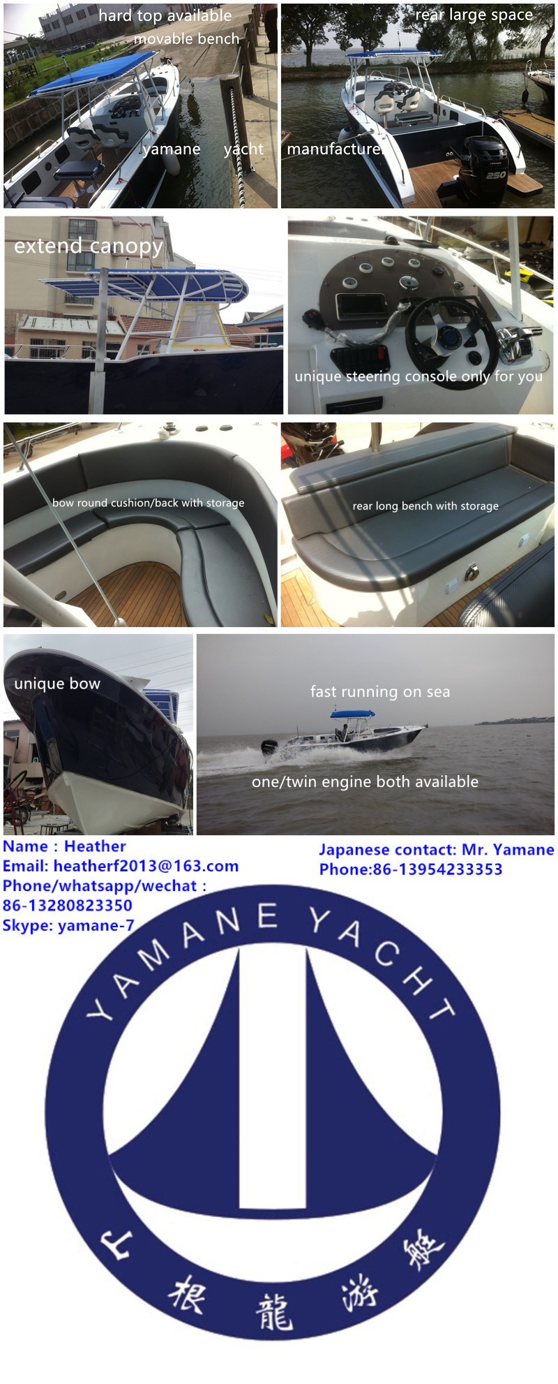 16.8m Marine Aluminum Fishing Yacht Boats