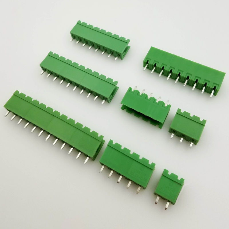 Pitch 3.81mm Green PCB Plugable Connector Electric Terminal Blocks
