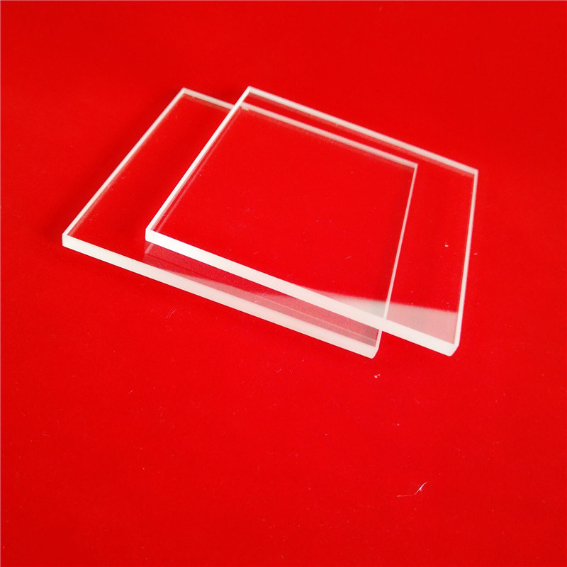Corrosison Resistance Clear Rectangle Silica Quartz Glass Discs