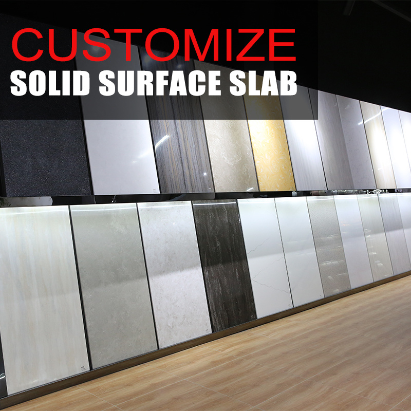 Big Slab Bar Counter Tops Faux Translucent Solid Surface Stone Sheets Translucent Stone