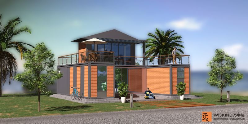 High Price-Cost Performance Good Thermal Insulation Movable Prefab Two Layer Container House