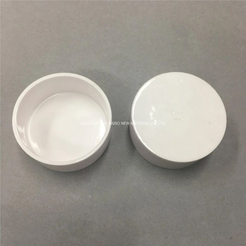 Glazed 95 Al2O3 Alumina Ceramic Crucible for Laboratory
