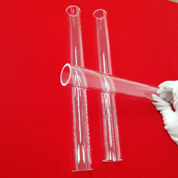 High Purity Clear Fused Silica Quartz Glass Tubing Heating