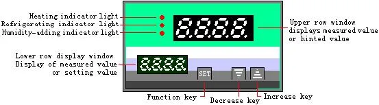 Temperature and Humidity Controller with PT100 and PT100 Sensor (XMT-9007D)