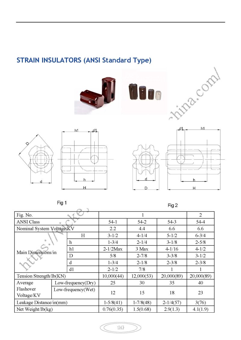 Porcelain Stay Insulator 54-1, Ceramic Insulator