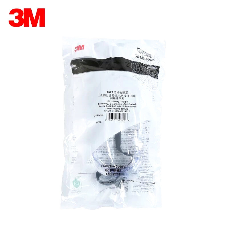 3m Chemical Proof Eye Protection Transparent Safety Glasses