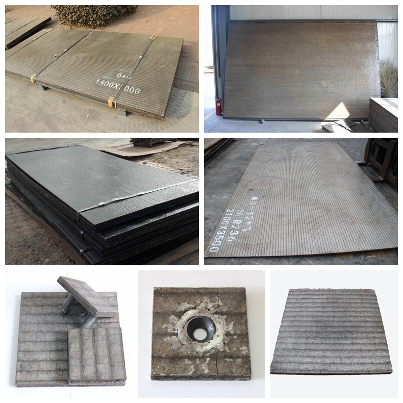 Chrome Alloy Coated Refractory Wear Plate with Heat Resistance