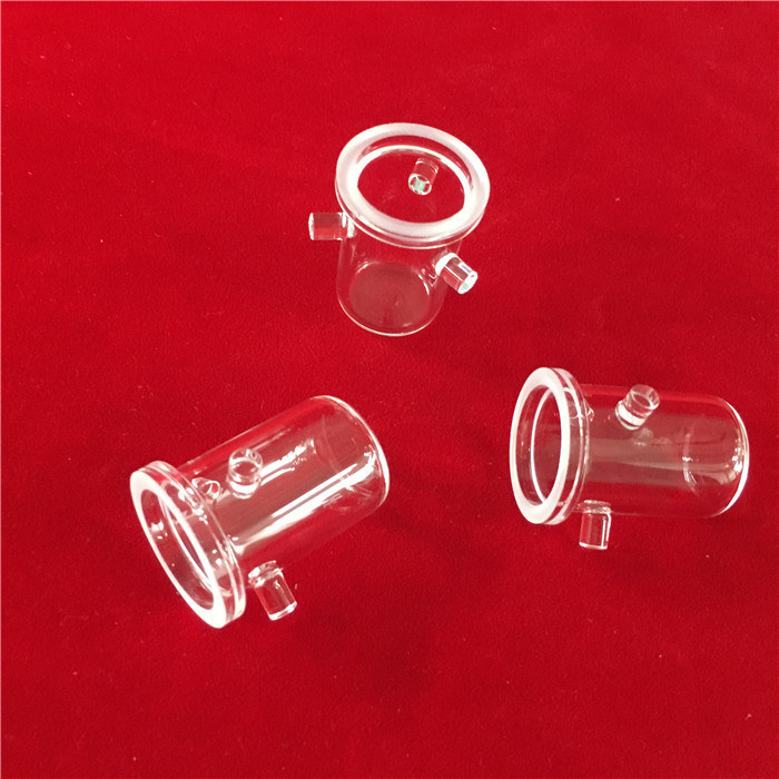 Heat Resistance Transparent Silica Quartz Glass Crucible with Lid