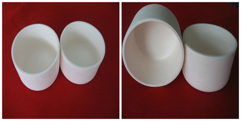 High Temperature Stability 99.5% Al2O3 Alumina Ceramic Crucible