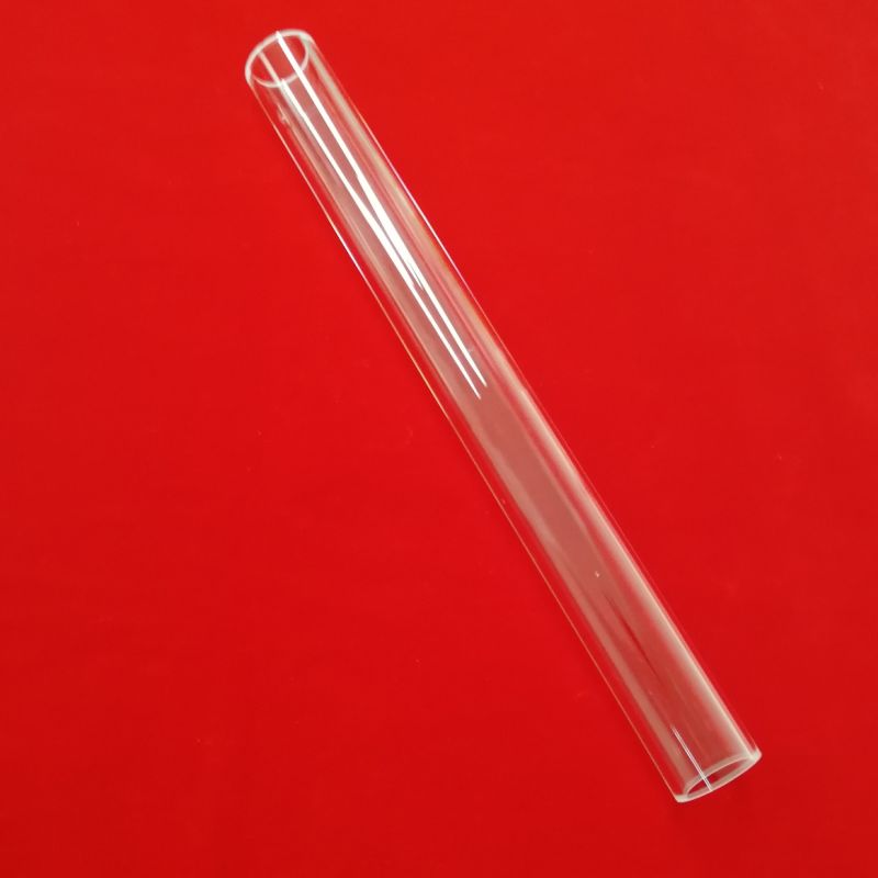 High Purity Clear Fused Silica Quartz Glass Tubing Heating