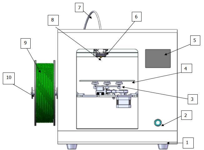 3DTALK MINI High-Precision Changeable Nozzle 3D Printing Machine Desktop 3D Printer
