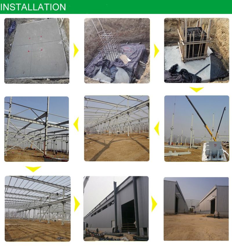Steel Structure Warehouse with High Corrosion Resistant