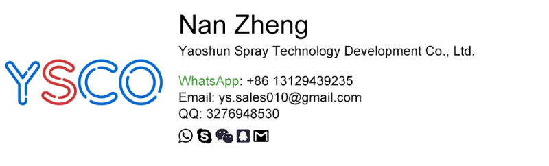 Ys Wide Angle Spray Air Atomizing Spray Nozzle for Coating