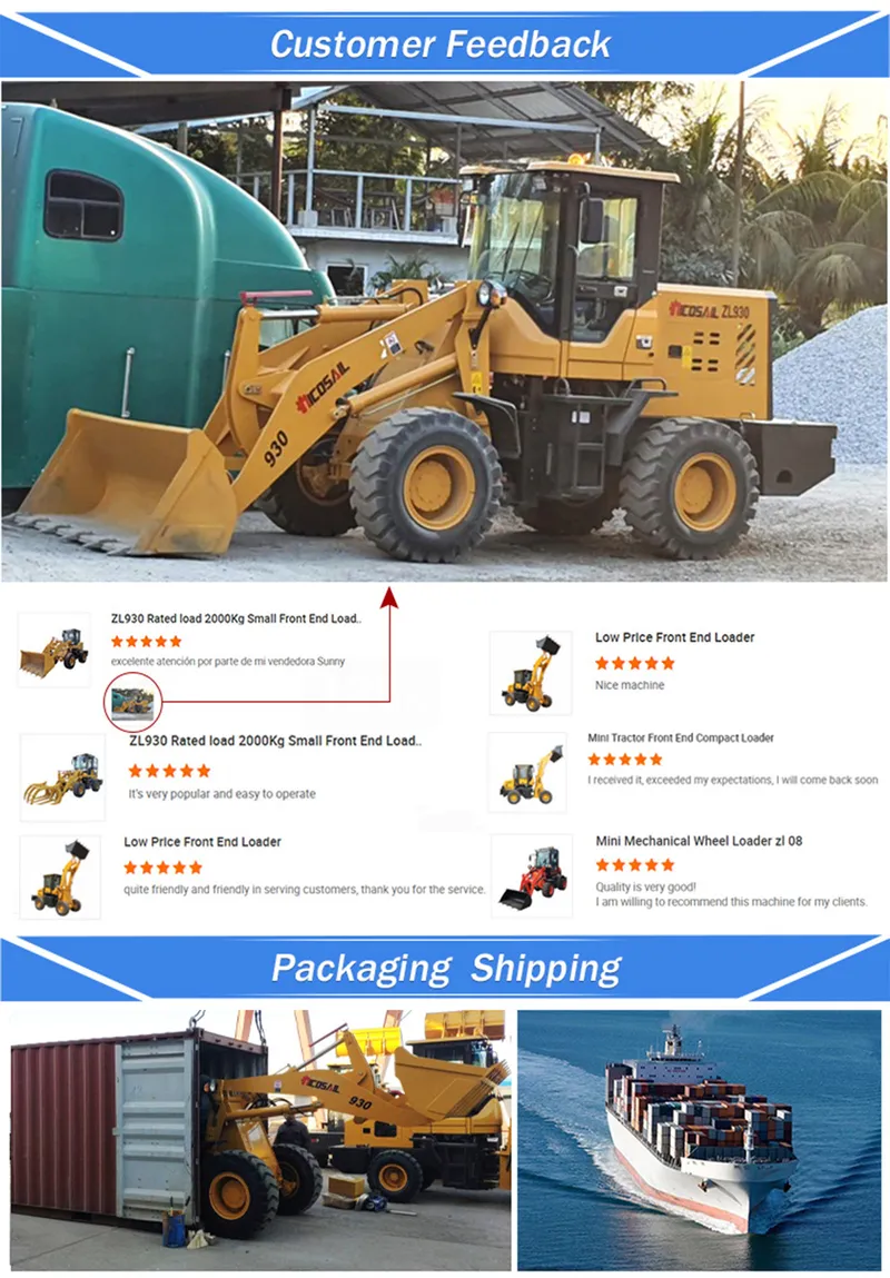Best Affordable Sturdy Mini Loader Avant Joystick Wheel Loader for Sale