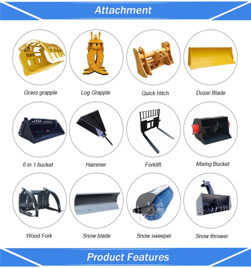 Best Affordable Sturdy Mini Loader Avant Joystick Wheel Loader for Sale