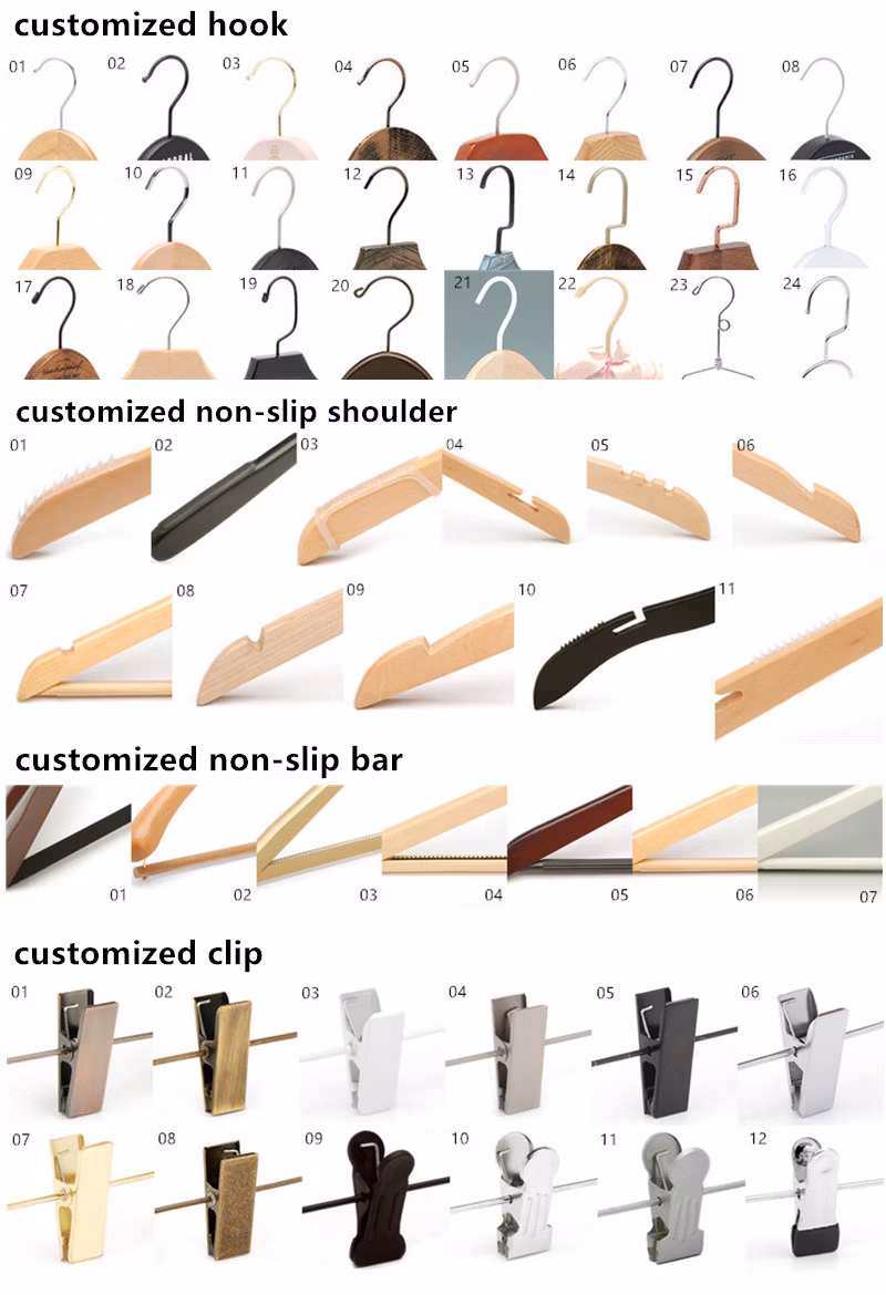 Winsun Hanger Customized and Wholesale Hanger Curving Solid Wooden Hanger