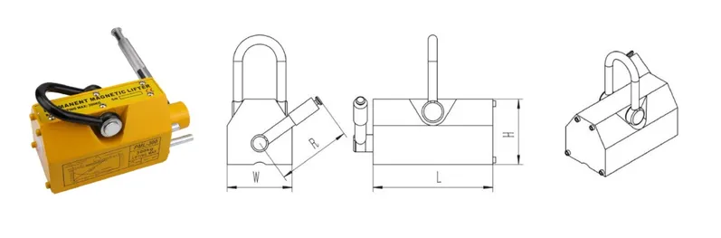 Neo Series Permanent Lift Magnets Industrial Lifting Magnets Range From 100kg to 6000kg