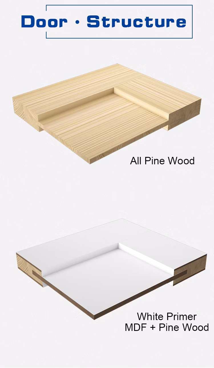 Hollow Core Internal PVC Shaker Veneer Wood Door