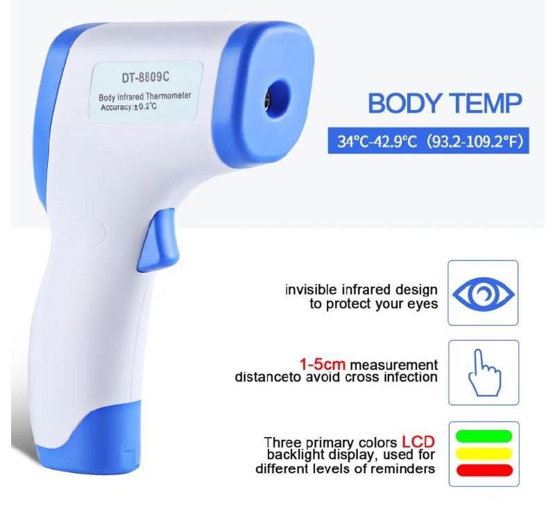 Professional Digital Infrared Thermometer Non Contact Thermometer Gun