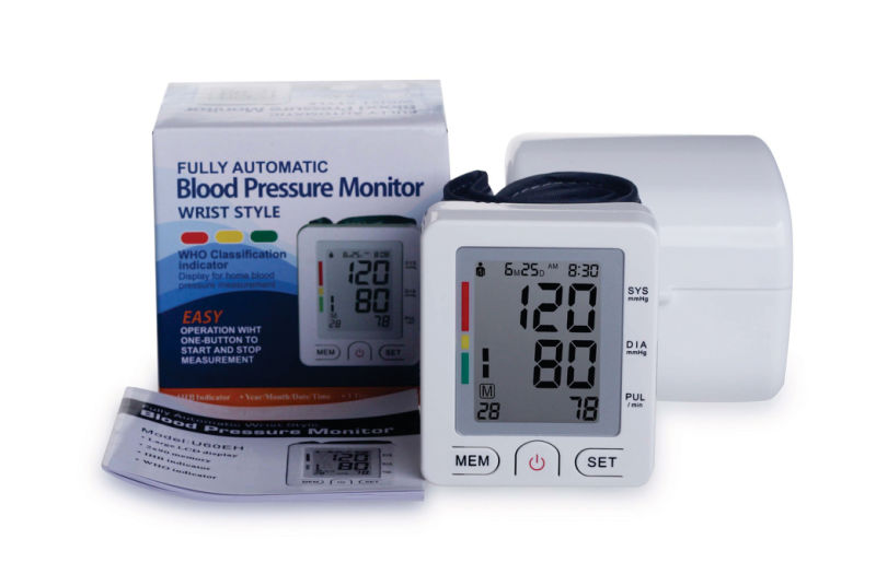 Automatic Wrist Blood Pressure Monitor with Digital LCD Display Screen