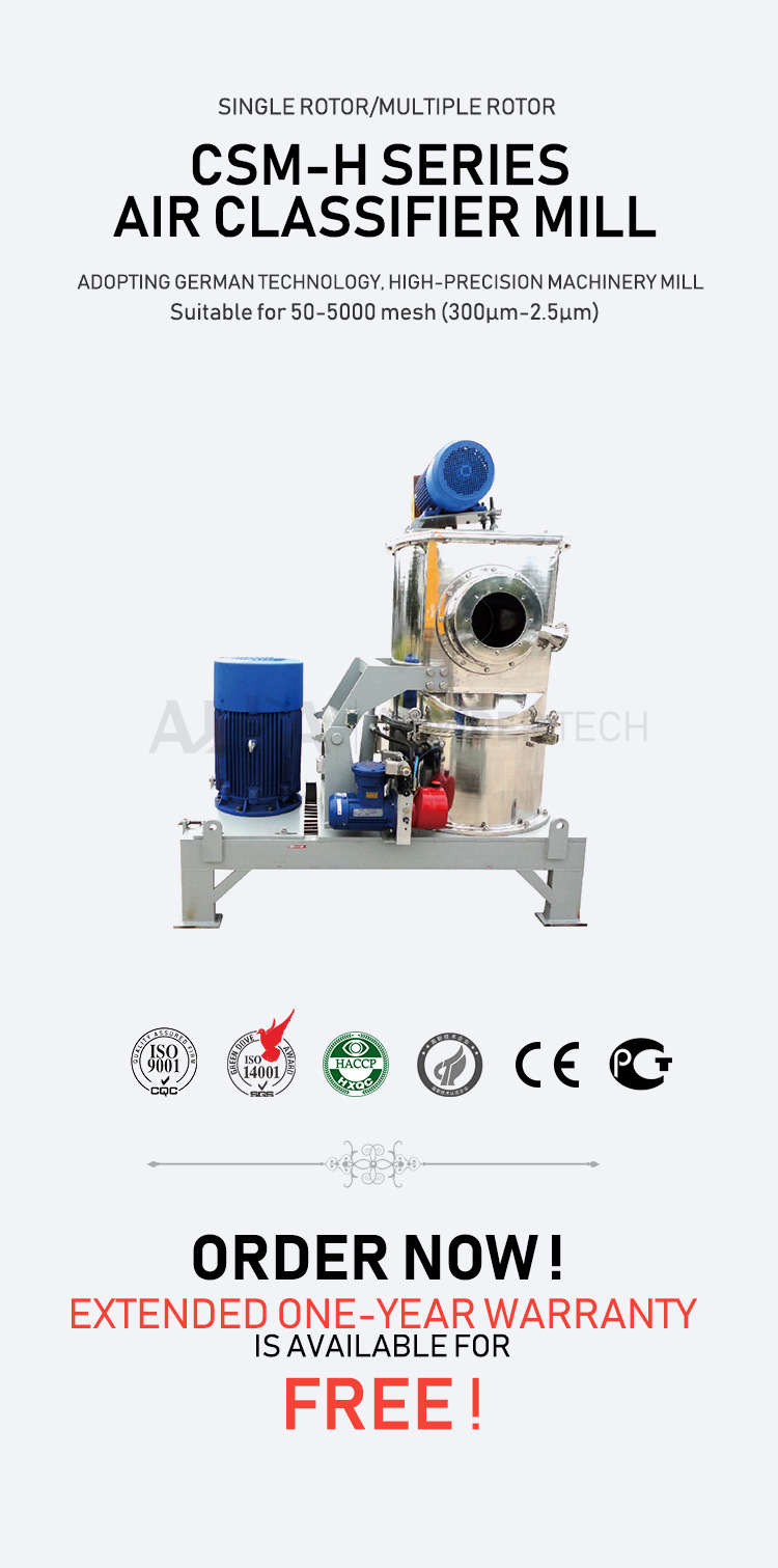 Ultrafine 5000 Mesh Air Classifier Automatic Mill Air Classifier Mill