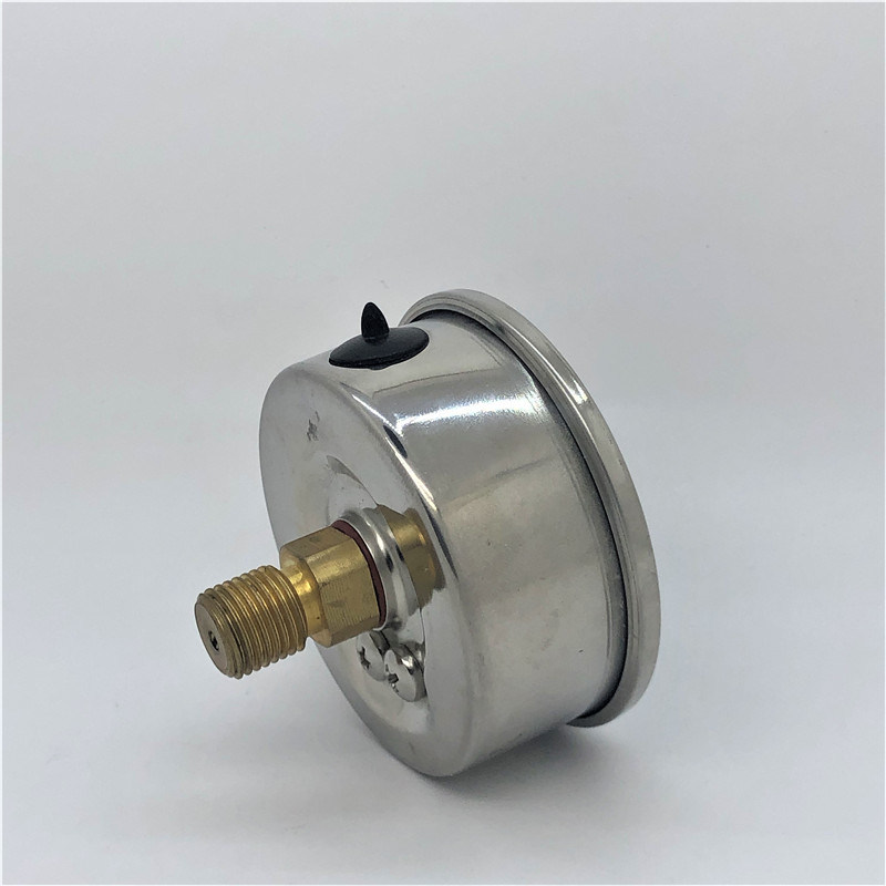 Stainless Steel Case Liquid-Filled Pressure Gauge Back Connection Manometer