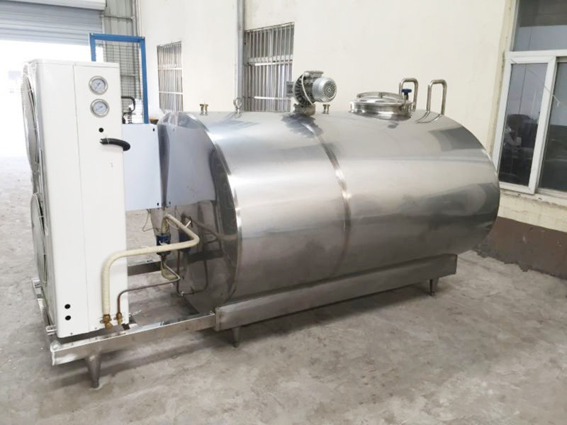 Aspetic Milk Cooling Storage Holding Reception Tank with Air Compressor
