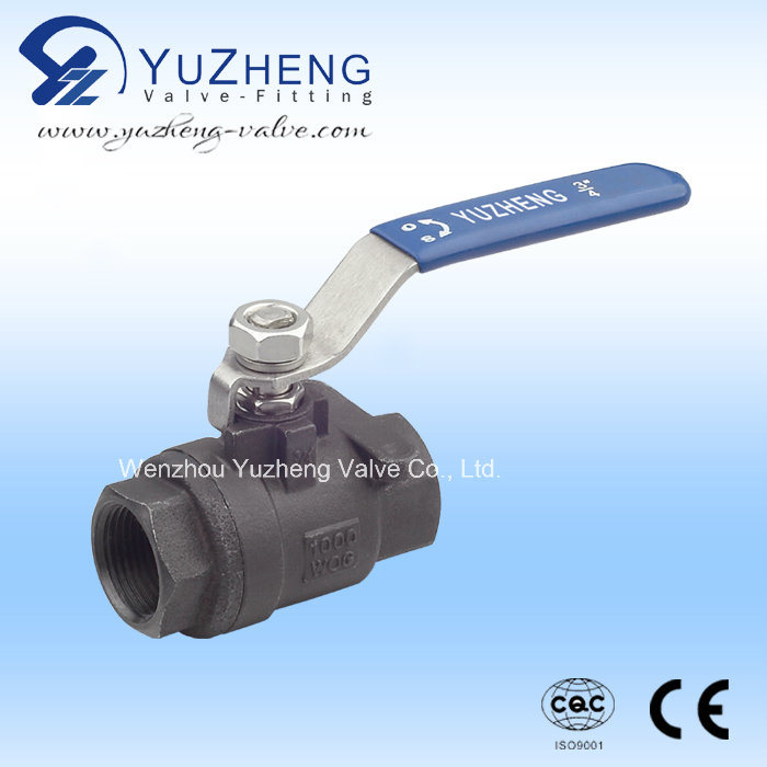 Industrial Thread NPT 2PC Stainless Steel Floating Ball Valve with Clamp End