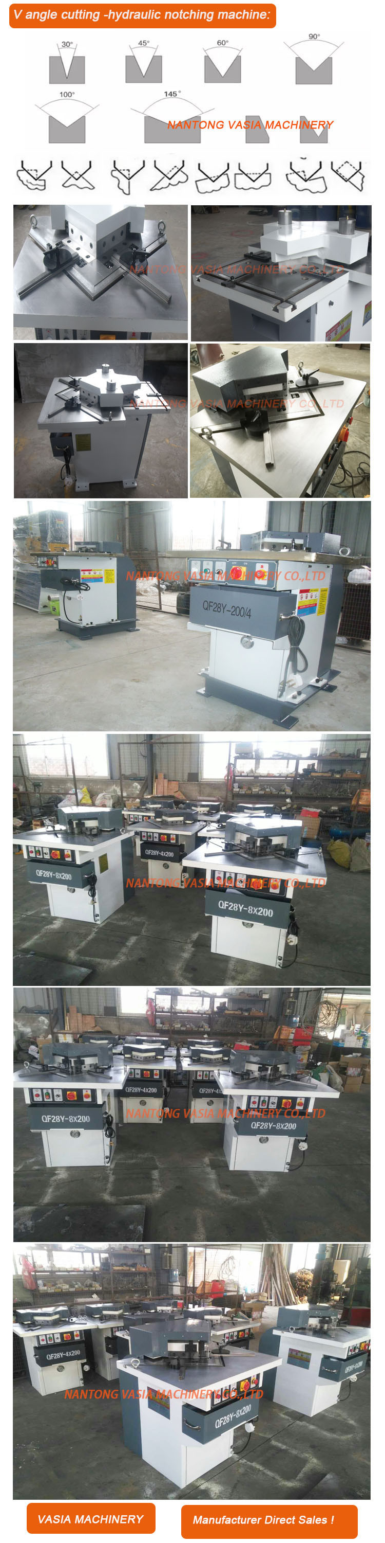 90 Degree Angle Cutting Machine with Best Factory From Vasia Machinery