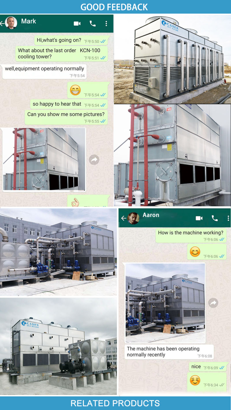 Energy Saving Steel Stainless Counter -Flow Closed Circuit Cooling Tower