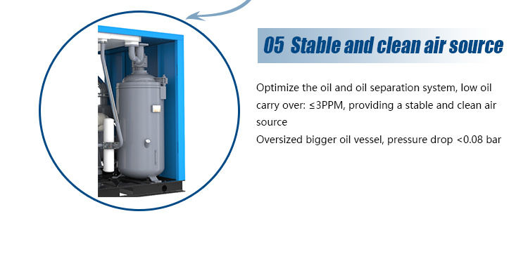 Air Compressor Bolaite (Atlas) 5 Bar Compressor 5 Bar Oil Free Screw Air Compressor Without Tank