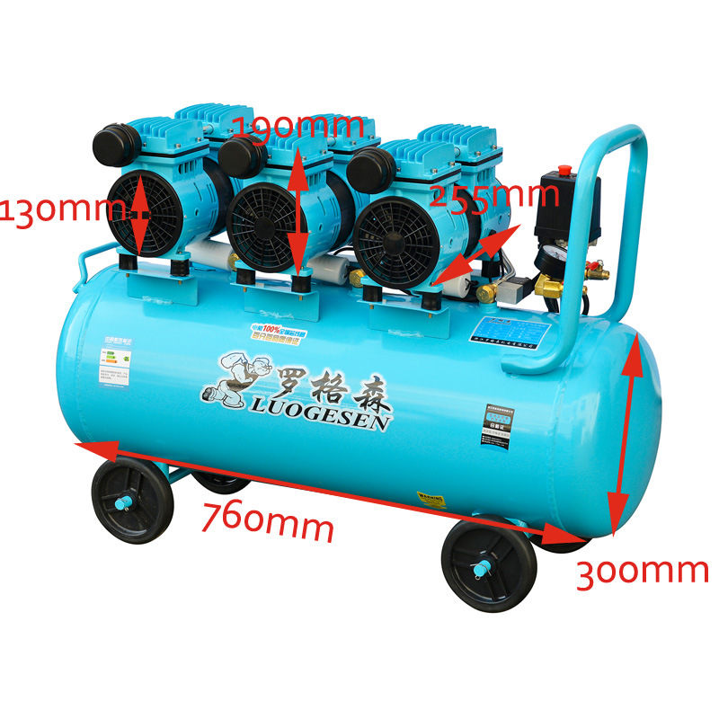 Oilless Mini Portable Movable Oil Free Silent Screw Piston Rotary Pump Air Compressors Compressor