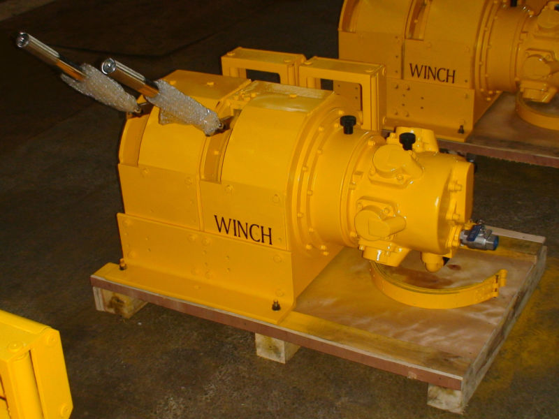 Air Double Drum Scraper Winch with Double Insurance (disc brake/ band brake)