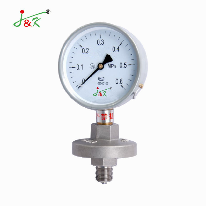 Hot Sales Diaphragm-Seal Pressure Gauge Manometer with Accuracy 1.6%