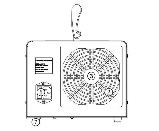 Home Use Ozone Air Purifier, 30g Digital Air Ozone Generator