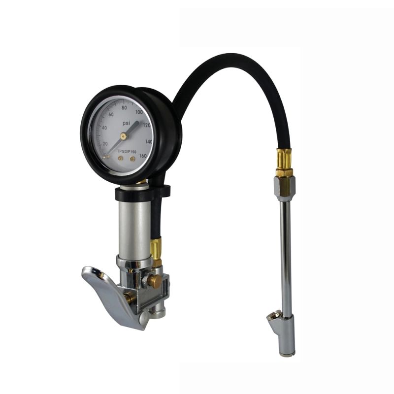 High-Quanlity Dial Tire Inflator Gauges with Zinc Alloy Chuck