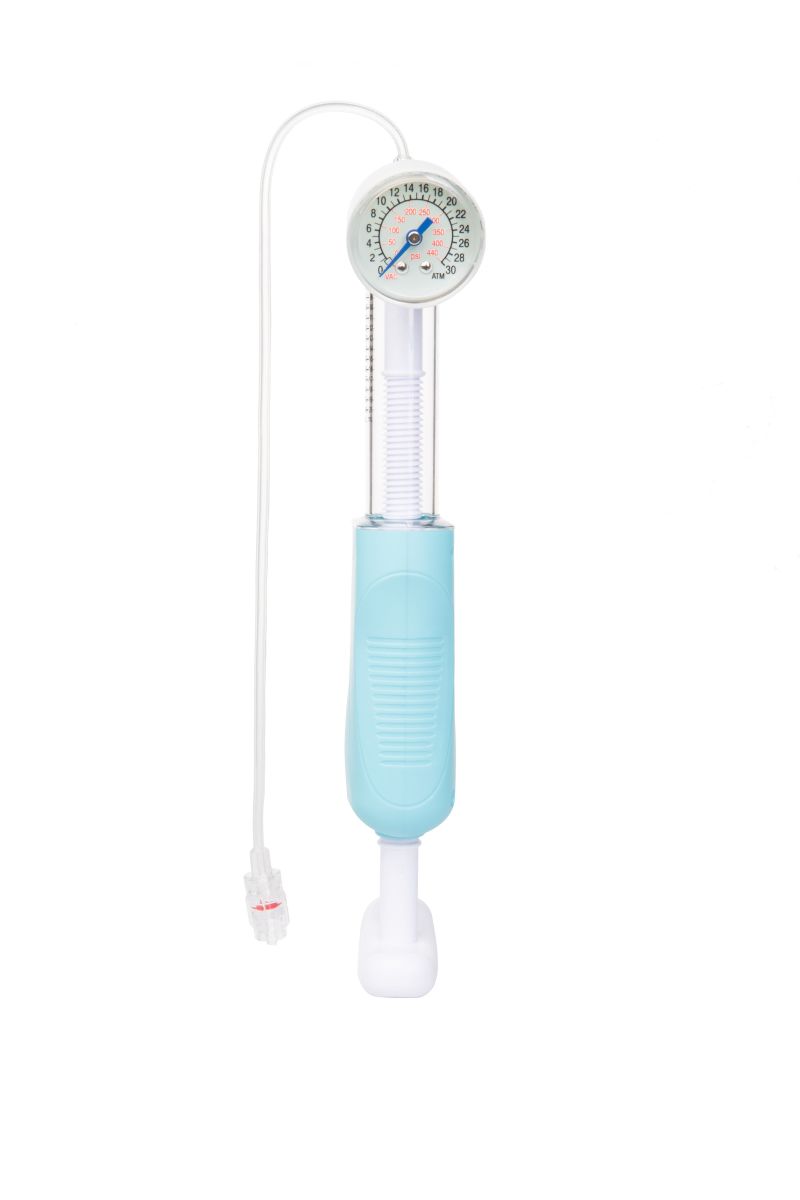 Stent Delivery Microcatheter Inflation Device Digital Inflator