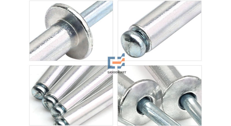 Open End Blind Rivets 3mm Steel Mandrel Closed Blind Rivets