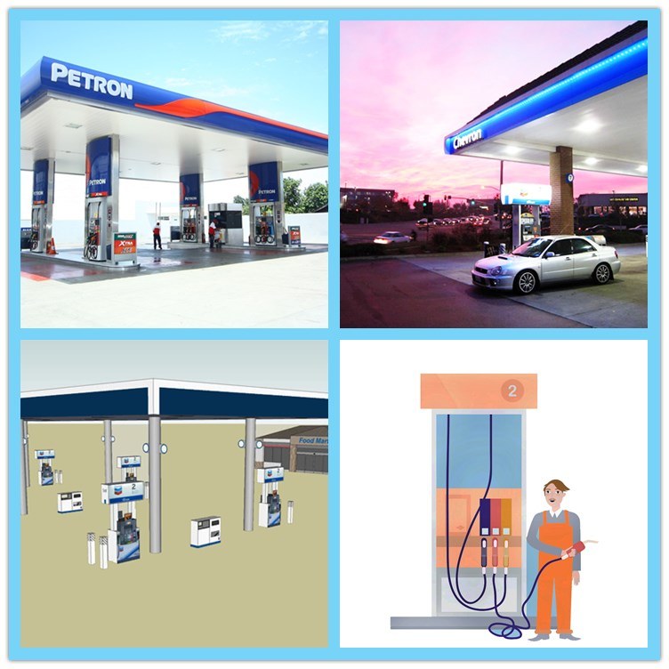 Custom Made Mobile Petrol Filling Station Portable Mini Petrol Station