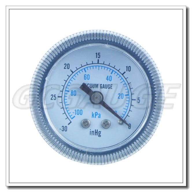 High Quality 2.5" 60mm Steel Bottom Type Mbar Manometer with Made in China