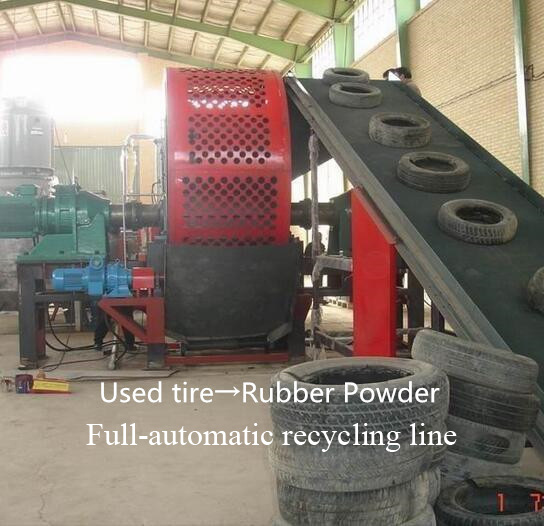 Gy900 Full Automatic Waste Tyre Recycling Machine with Two Year Guarantee